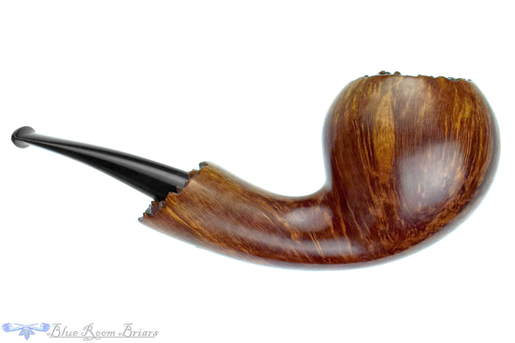Blue Room Briar is proud to present this Andrei Kadnikov Bent Smooth Contrast Pear with Teardrop Shank and Plateaux Estate Pipe