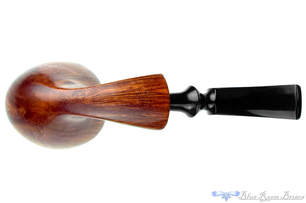 Blue Room Briar is proud to present this Karl Eriksen Flame Grain Bent Freehand with Plateau Estate Pipe