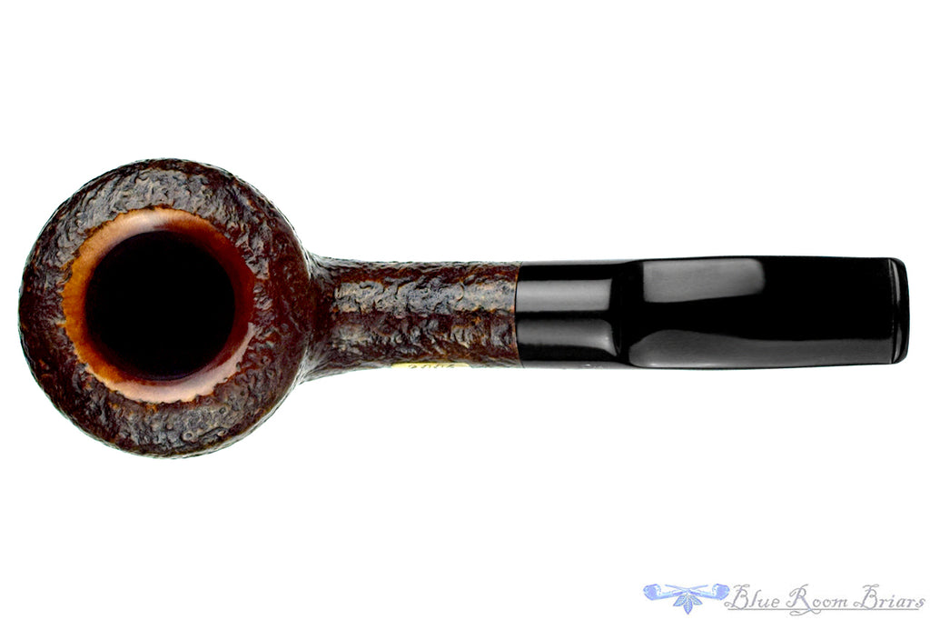 Blue Room Briar is proud to present this Savinelli 2004 Collection Sandblast Bent Scoop Pot (6mm Filter) Sitter Estate Pipe