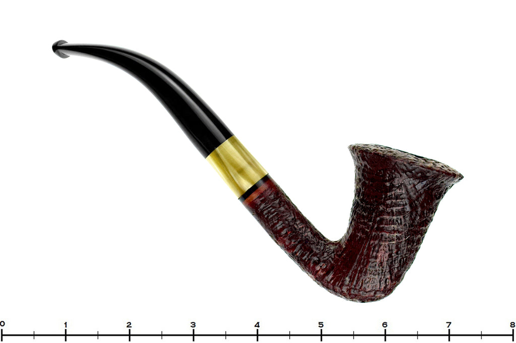 Blue Room Briar is proud to present this Alpha Bent Sandblast Bell Dublin with Acrylic Estate Pipe
