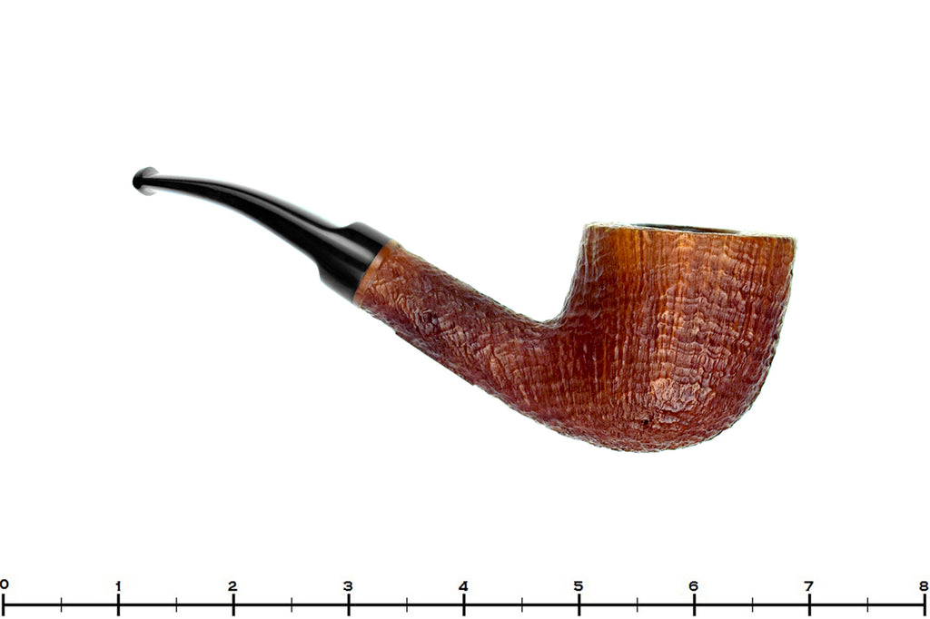 Blue Room Briar is proud to present this RC Sands Large Bent Sandblast Pot with Oval Shank Estate Pipe
