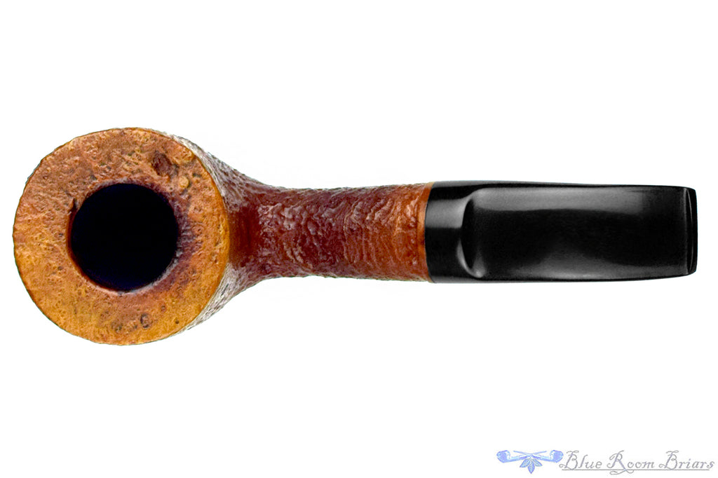 Blue Room Briar is proud to present this RC Sands Large Bent Sandblast Pot with Oval Shank Estate Pipe
