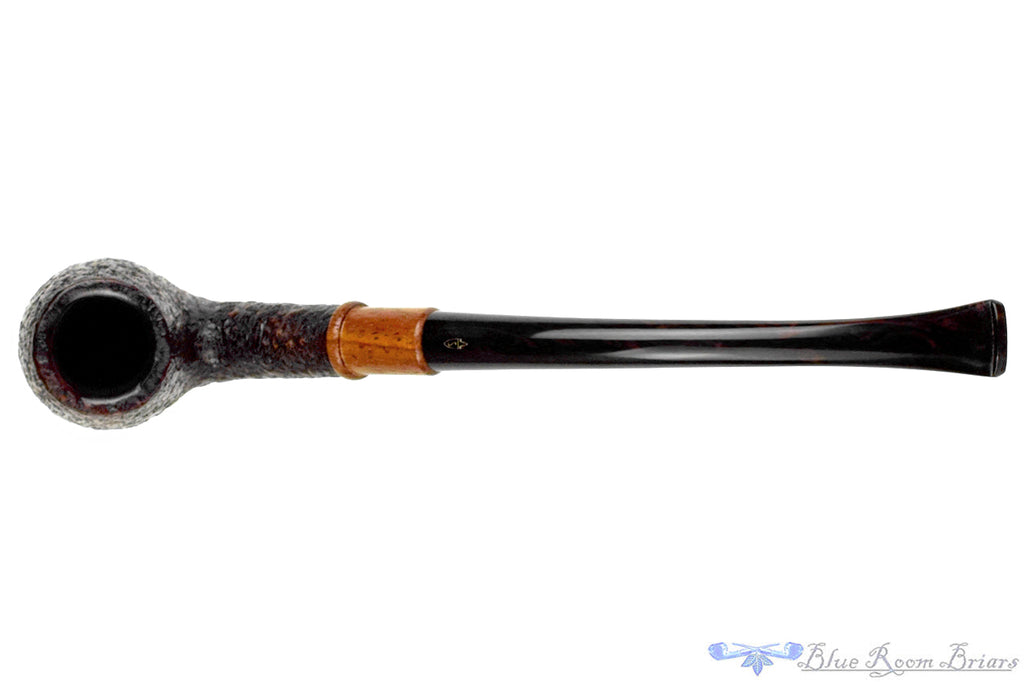 Blue Room Briar is Proud to present this Savinelli Qandale 602 Bent Rusticated Demi-Warden (6mm Filter) with Maple Estate Pipe