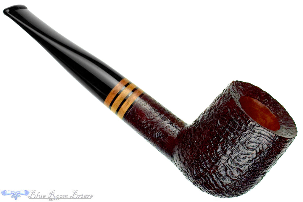 Savinelli 2020 Collection Sandblast Billiard (6mm Filter with Adapter) Sitter UNSKOKED Estate Pipe