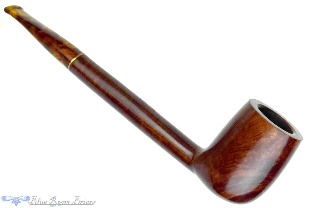 Blue Room Briars is proud to present this Savinelli Tortuga 804 KS Canadian (6mm Filter) with Acrylic Bowl Cap and Brass Estate Pipe