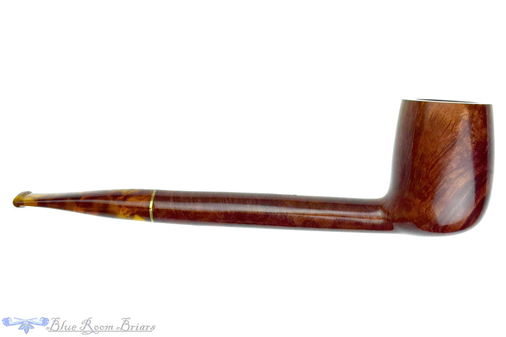 Blue Room Briars is proud to present this Savinelli Tortuga 804 KS Canadian (6mm Filter) with Acrylic Bowl Cap and Brass Estate Pipe