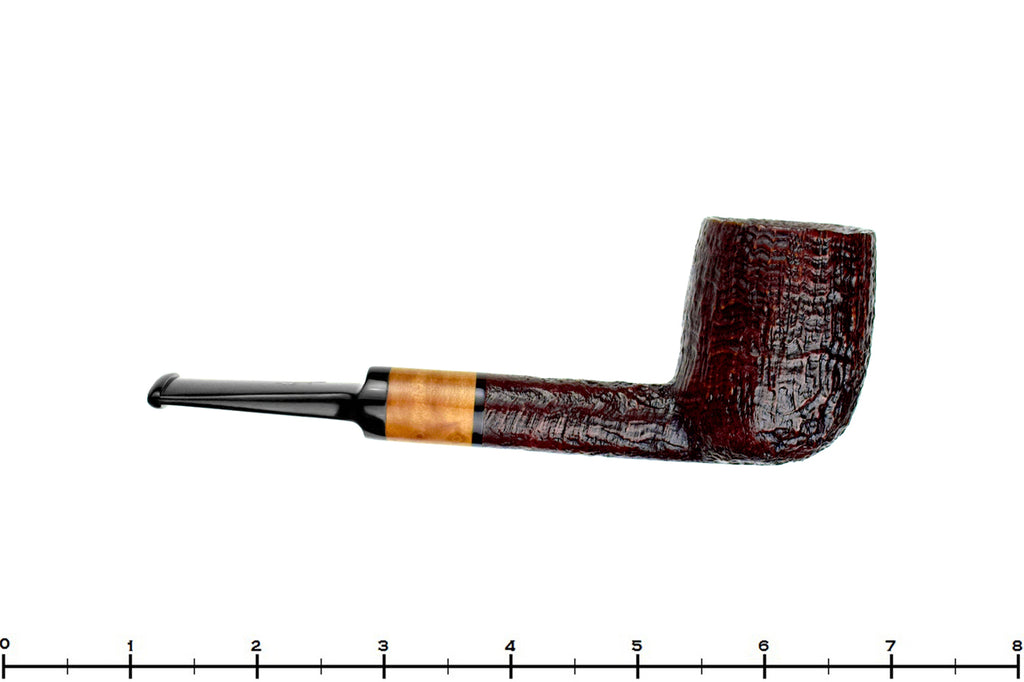 Blue Room Briar is proud to present this Savinelli 2023 Collection Sandblast Billiard with Briar (6mm Filter) Sitter UNSMOKED Estate Pipe