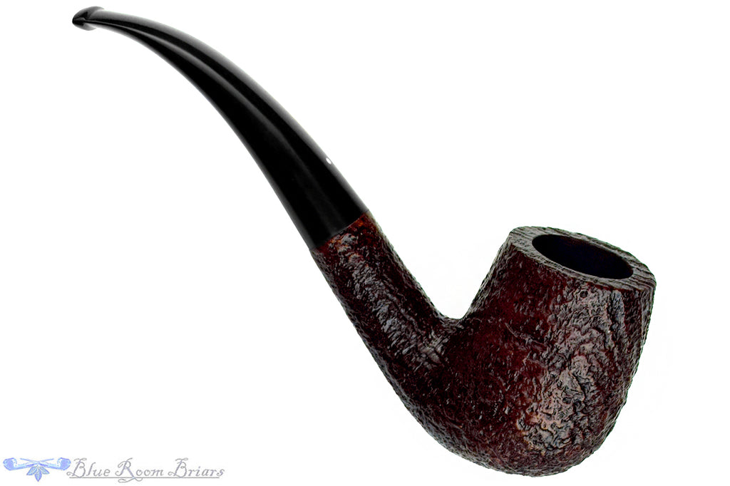 Blue Room Briar is proud to present this Dunhill Shell Briar 6102 (1998 Make) Bent Sandblast Billiard Estate Pipe