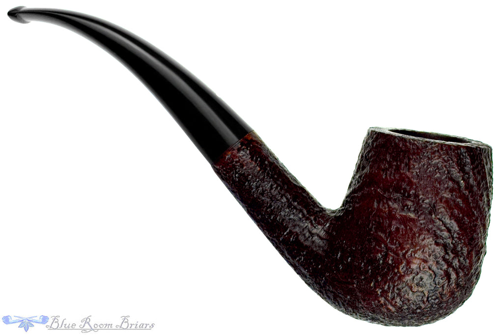 Blue Room Briar is proud to present this Dunhill Shell Briar 6102 (1998 Make) Bent Sandblast Billiard Estate Pipe