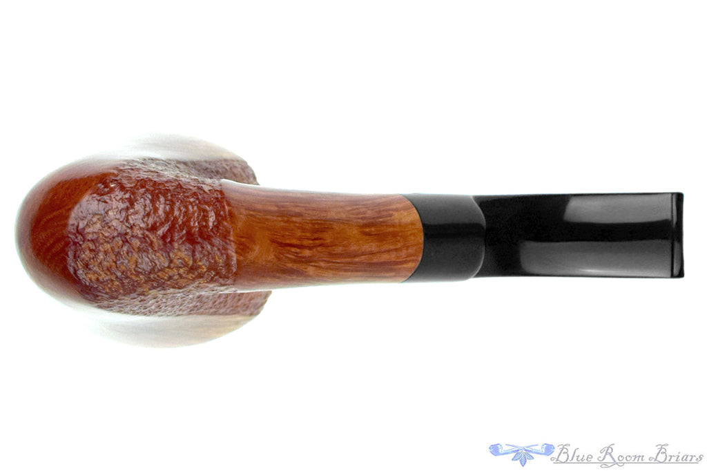 Blue Room Briar is proud to present this Savinelli Autograph Bent Partial Carved Dublin Freehand (6mm Filter) with Plateau Estate Pipe