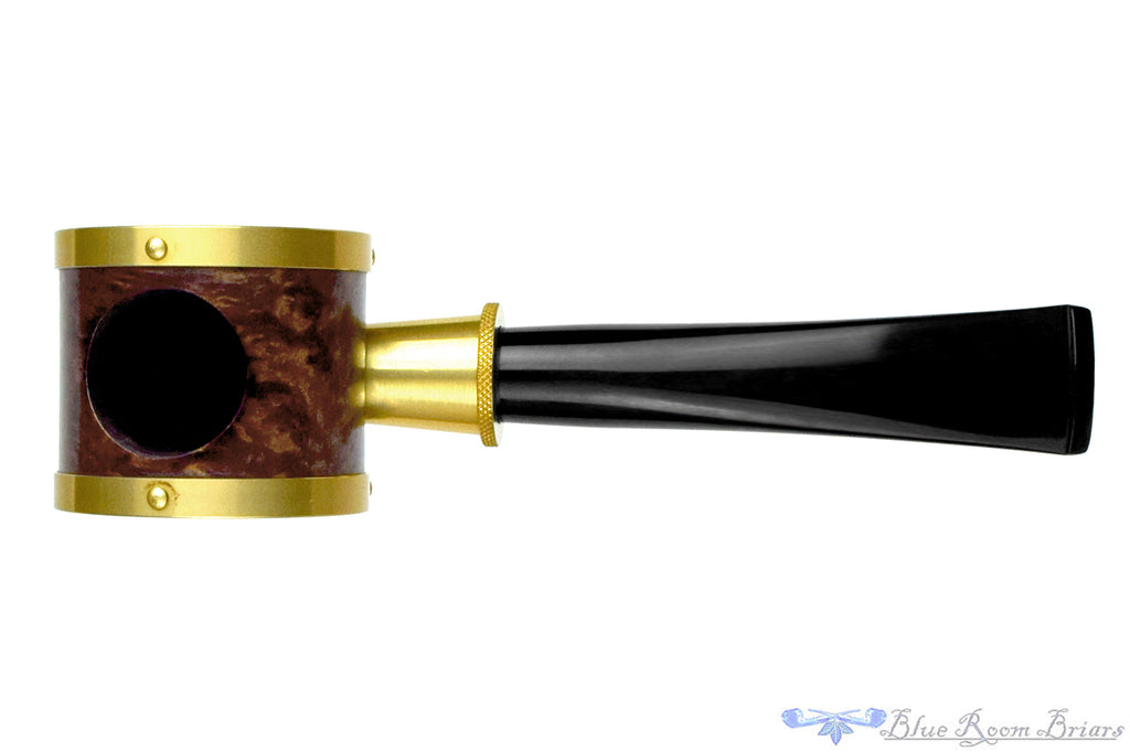 Blue Room Briar is proud to present this Tsuge Metal Blowfish Estate Pipe