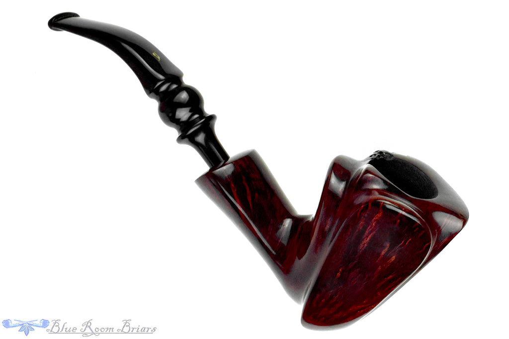 Nørding 3 Bent Freehand with Plateau Estate Pipe