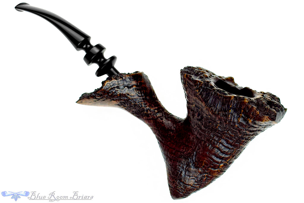 Preben Holm Hand Cut Bent Ringblast Freehand with Plateaux Estate Pipe