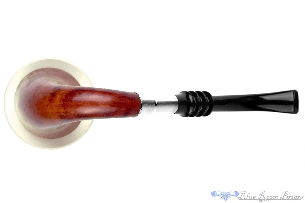Large Calabash Gourd with Meerschaum and Silver (Unsmoked) Estate Pipe with Custom Leather Case