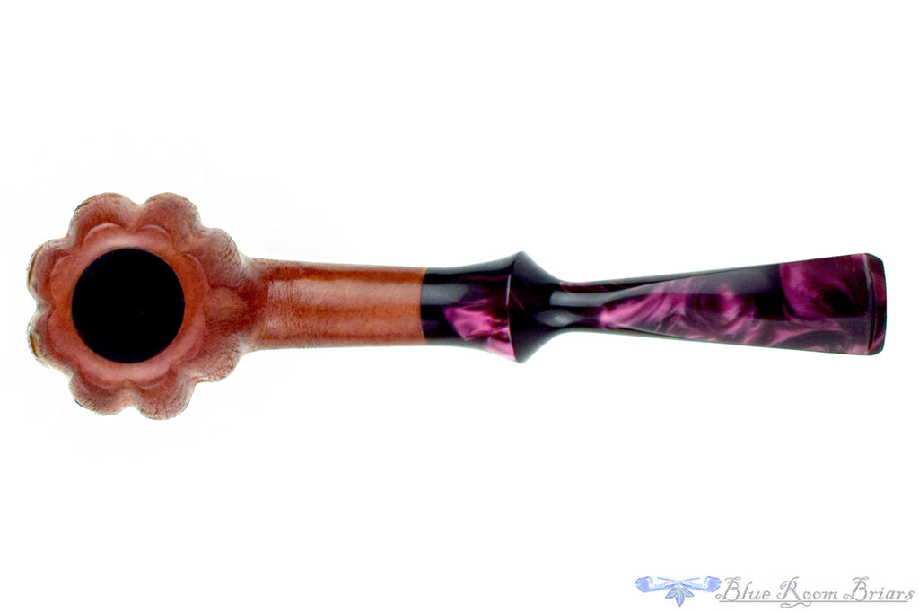 Blue Room Briars Pipe 2025 Halloween Bent Carved Glow in the Dark Jack-O'-Lantern