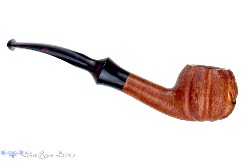 Blue Room Briars Pipe 2025 Halloween Bent Carved Glow in the Dark Jack-O'-Lantern
