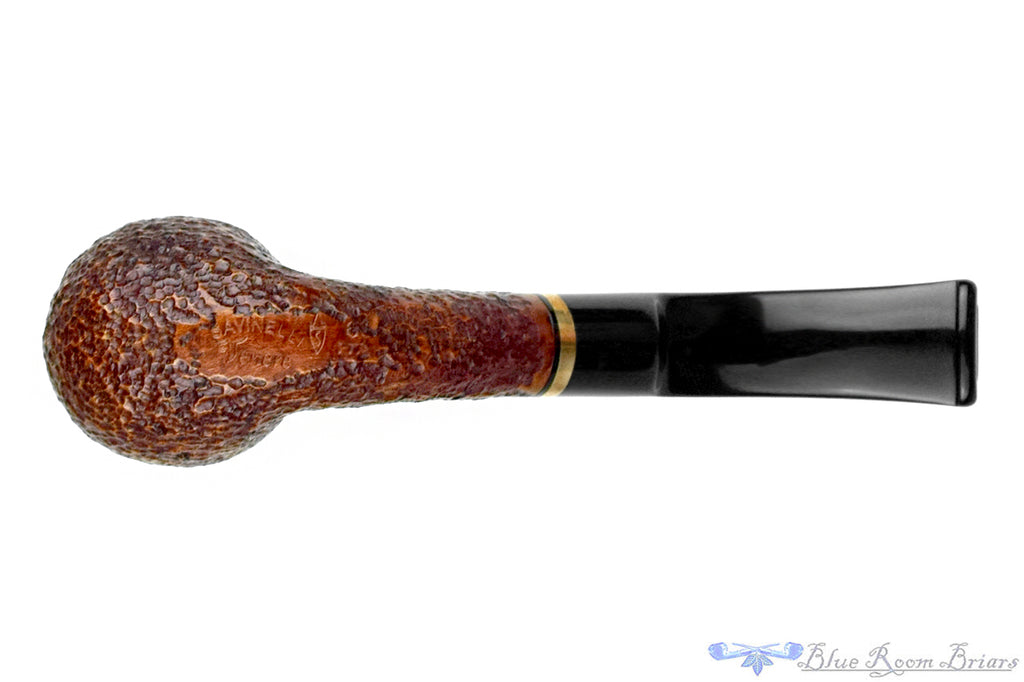 Savinelli Venere Bent Rusticated Billiard (6mm Filter) with Brass Estate Pipe
