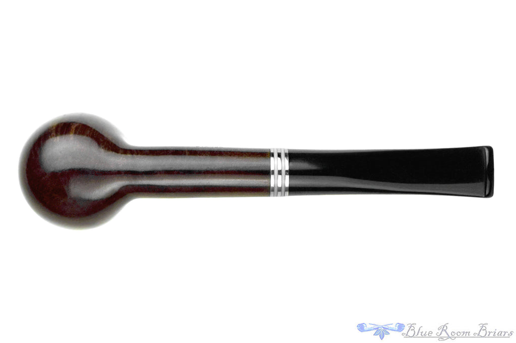 Blue Room Briars is proud to present this Savinelli Bianca 111 KS Billiard (6mm Filter) with Nickel and Acrylic Estate Pipe