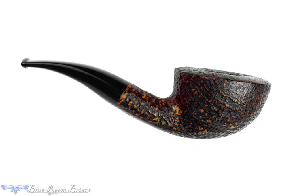 Blue Room Briars is proud to present this Brebbia Fat Bob 2113 Bent Rusticated Saucer Dublin (9mm Filter) Estate Pipe
