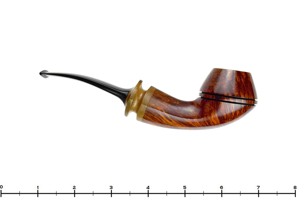 Leo Borgart Bent Bulldog with Exotic Wood Estate Pipe