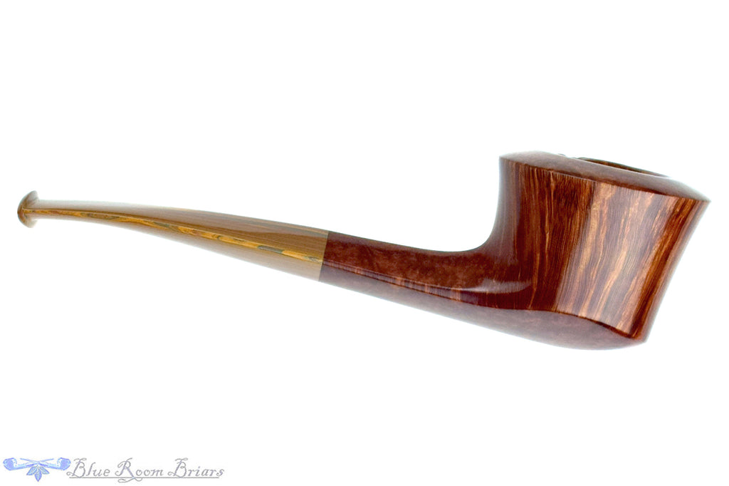 Blue Room Briars is proud to present this Nate King Pipe 1062 Straight Grain Bulldog with Brindle and Plateau