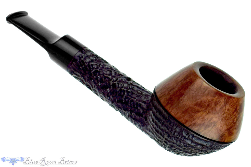 Blue Room Briars is proud to present this Brian Madsen Two Tone Carved Rhodesian Estate Pipe