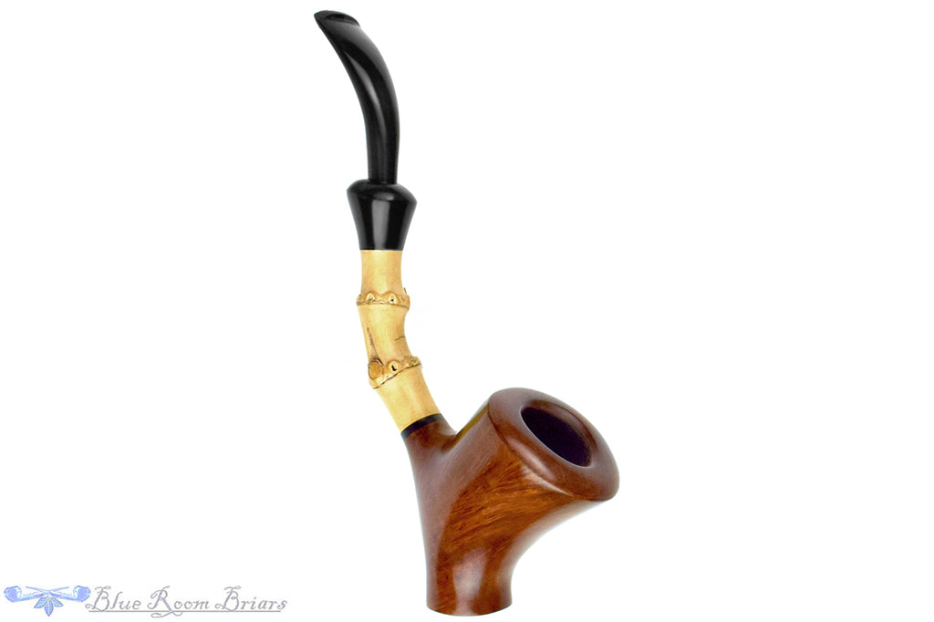 Jan Pietenpauw Pipe Standing Cherrywood with Bambo and Military Mount