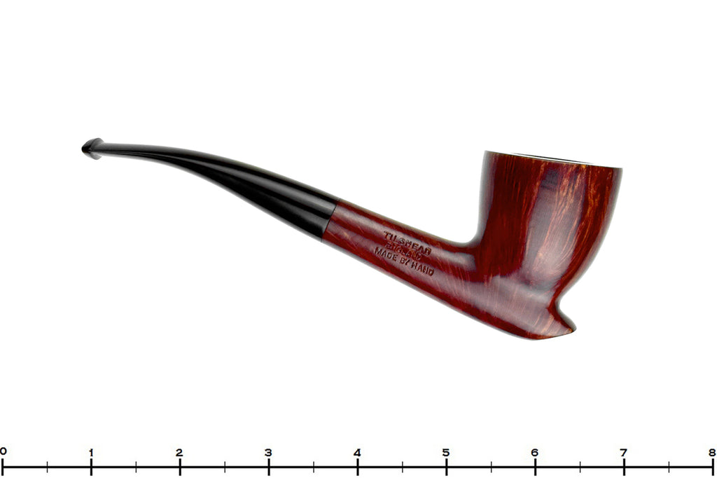 Blue Room Briars is proud to present this James Upshall Mahogany Red Bent Cavalier Estate Pipe with BRB Replacement Stem