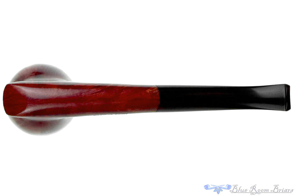 Blue Room Briars is proud to present this James Upshall Mahogany Red Bent Cavalier Estate Pipe with BRB Replacement Stem