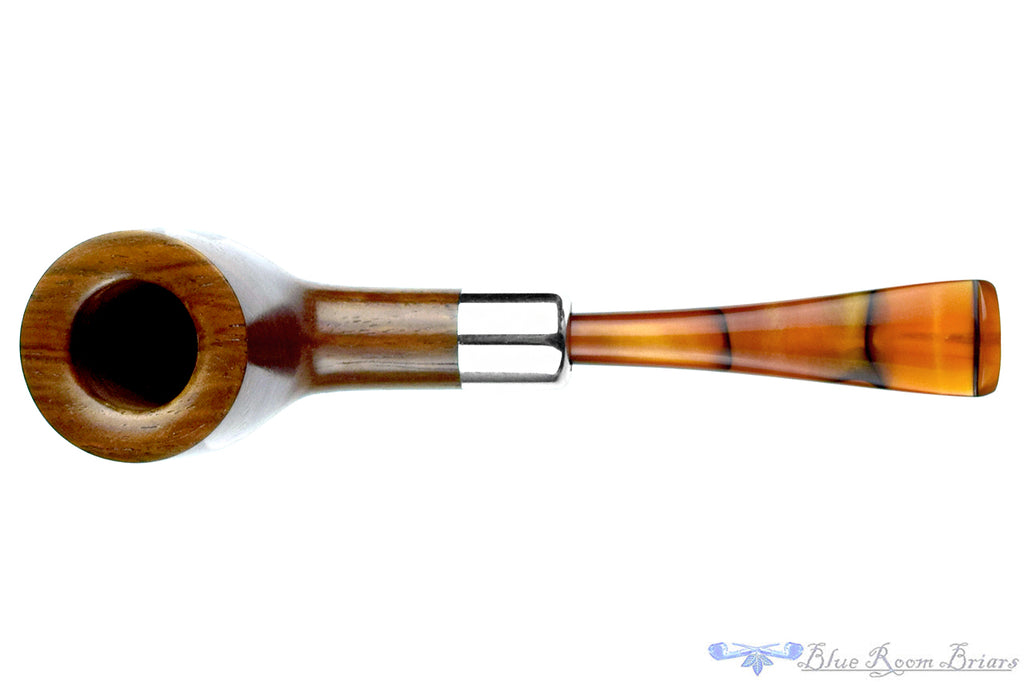 Blue Room Briar is proud to present this Jan Pietenpauw Ironwood Billiard with Nickel and Military Mount UNSMOKED Estate Pipe