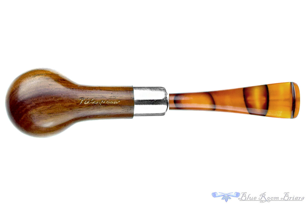 Blue Room Briar is proud to present this Jan Pietenpauw Ironwood Billiard with Nickel and Military Mount UNSMOKED Estate Pipe