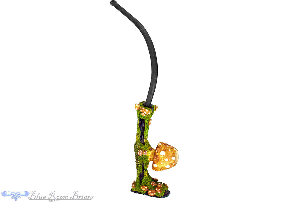 Brian Orton Pipe Bent Carved Driftwood Tree Stand Mushroom Sitter