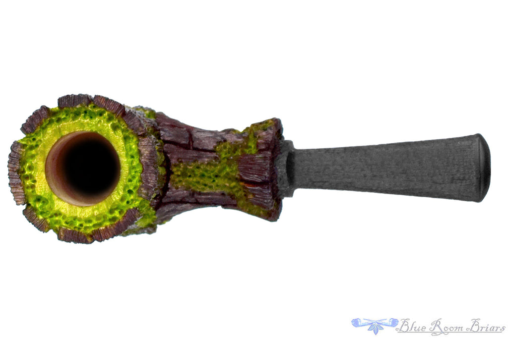 Blue Room Briars is proud to present this Brian Orton Pipe Carved Cherrywood Sitter