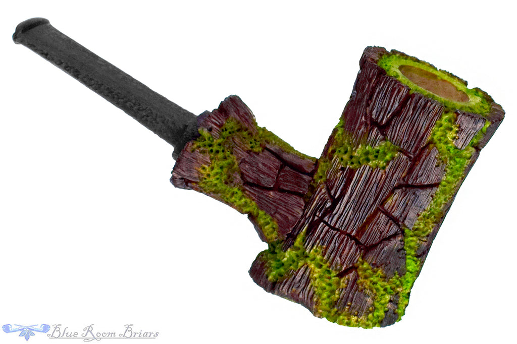 Blue Room Briars is proud to present this Brian Orton Pipe Carved Cherrywood Sitter