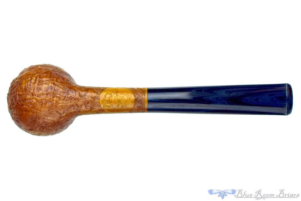 Blue Room Briars is proud to present this Reid Robertson Pipe 074 Sandblast Apple with Brindle