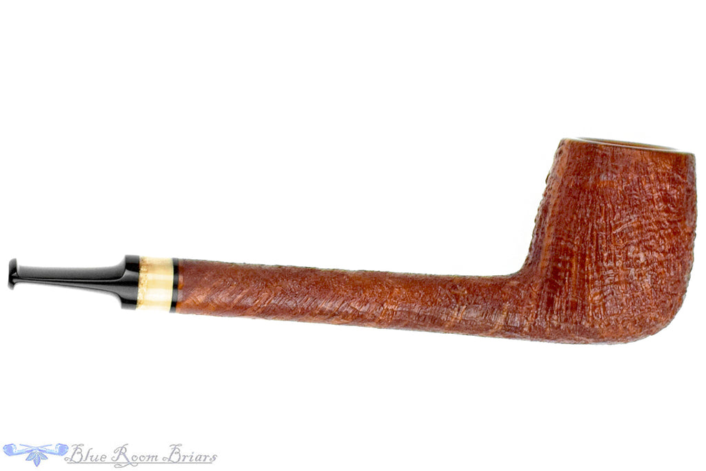 Blue Room Briars is proud to present this Yosef Zehnder Pipe Sandblast Lumberman with Mammoth Tusk