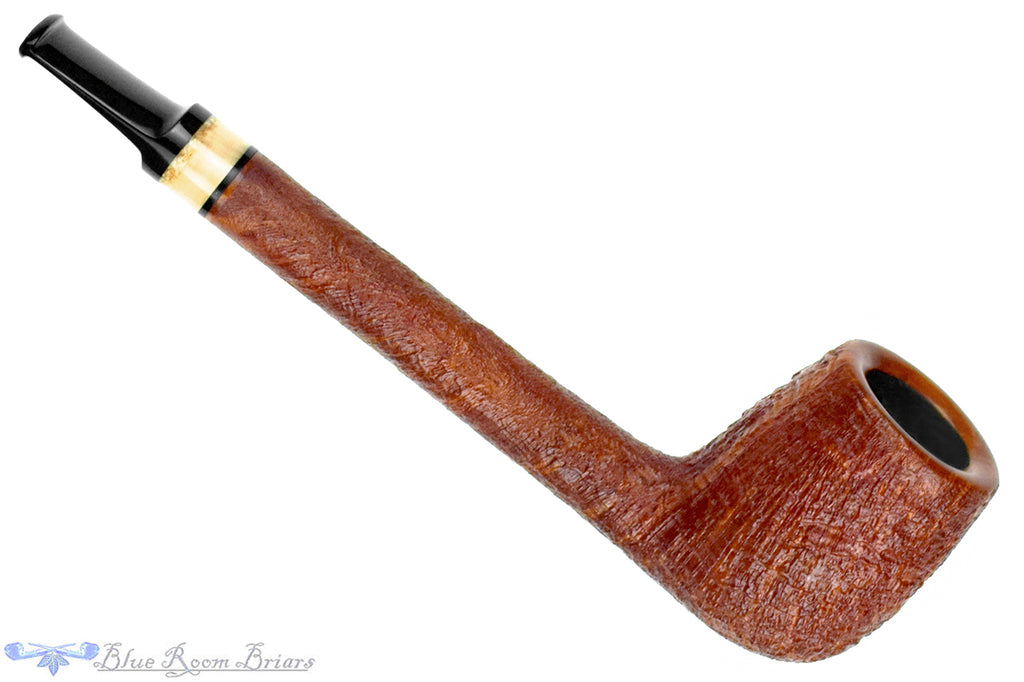Blue Room Briars is proud to present this Yosef Zehnder Pipe Sandblast Lumberman with Mammoth Tusk
