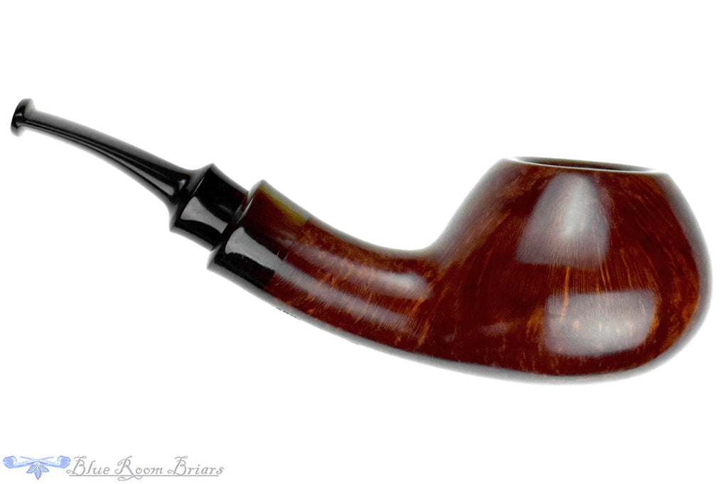 Blue Room Briars is proud to present this Yosef Zehnder Pipe 226 Bent Author with Buffalo Horn