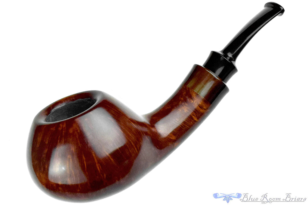 Blue Room Briars is proud to present this Yosef Zehnder Pipe 226 Bent Author with Buffalo Horn