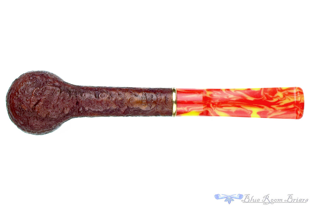 Blue Room Briars is proud to present this Doug Finlay Pipe 2537 Sandblast Billiard with Brass