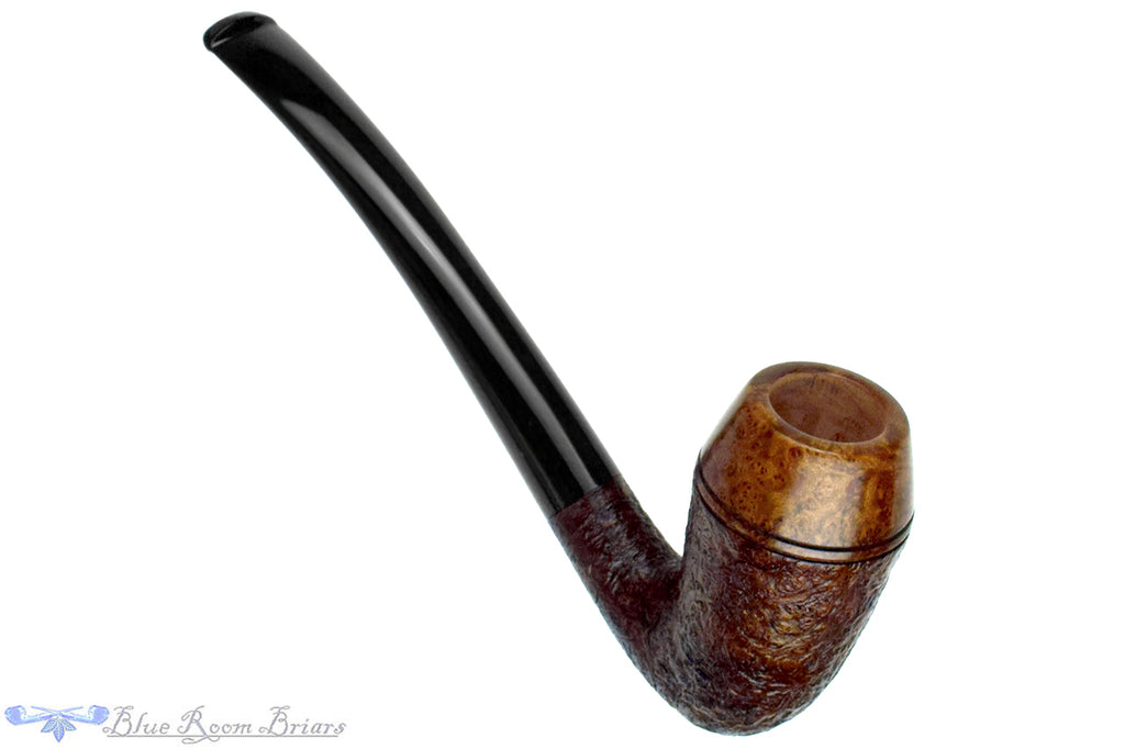 Blue Room Briars is proud to present this Doug Finlay Pipe Bent Partial Sandblast Tall Rhodesian