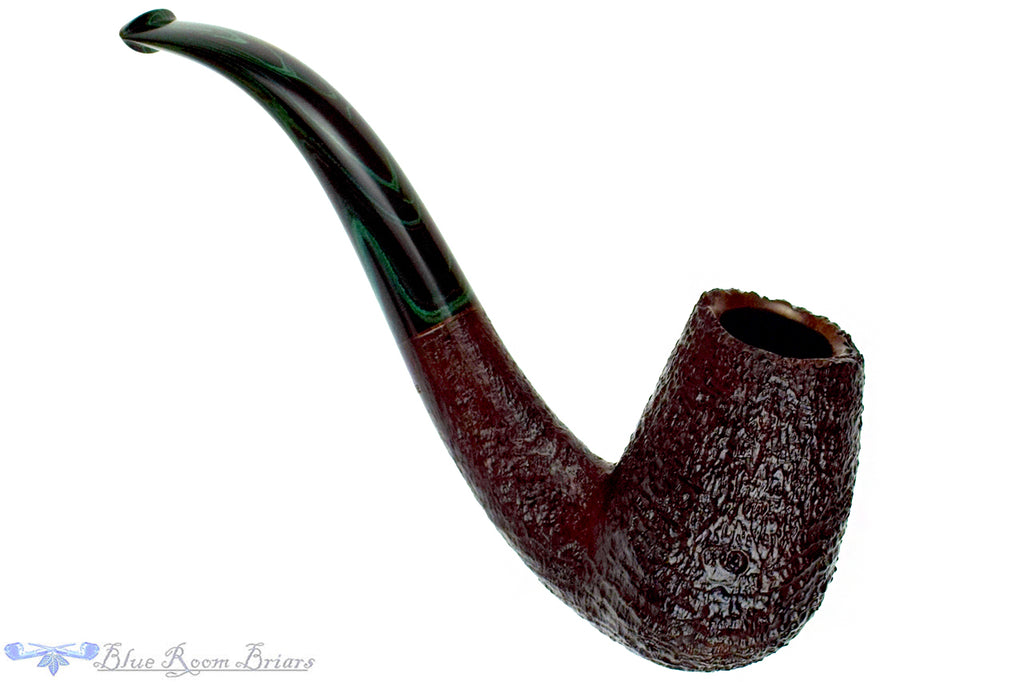 Jesse Jones Pipe 8526 Bent Sandblast Billiard with Plateau and Brindle