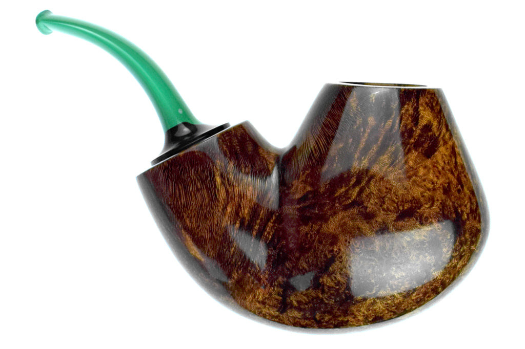 Chris Morgan Signature Pipe Fatman Bent Reverse Calabash with Split Stem