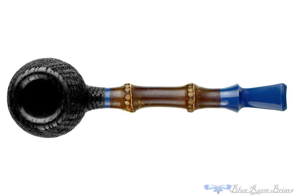Blue Room Briars is proud to present this Jesse Jones Pipe 3226 Sandblast Morta Apple with Dark Bamboo and Juma