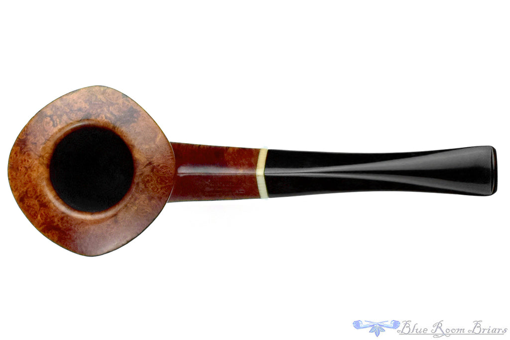 Blue Room Briars is proud to present this Jorgen Larsen F Bent Wide Dublin with Diamond Shank and Ivorite Estate Pipe with Replacement Tenon
