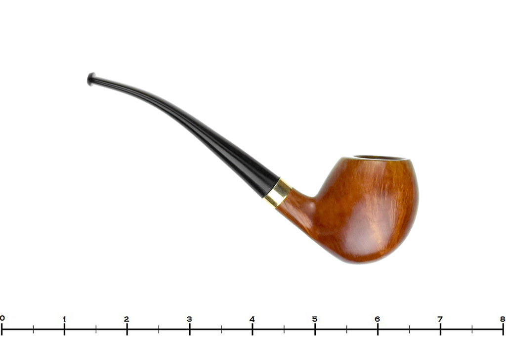 Blue Room Briars is proud to present this Andrew Marks Handmade Bent Acorn (2010 Make) Estate Pipe with Gold Plated Repair Band