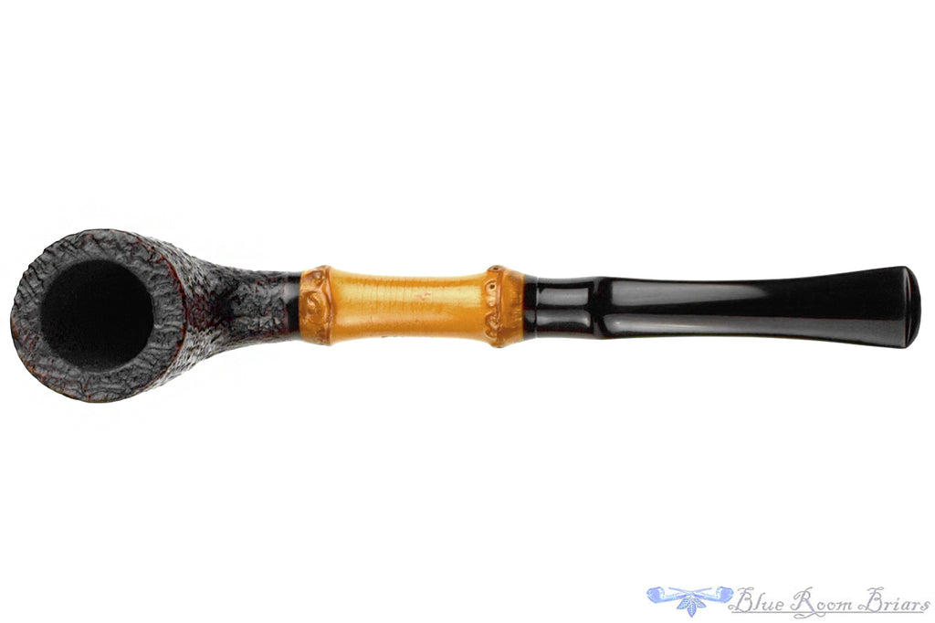 Blue Room Briars is proud to present this Kriswill 91 Sandblast Pickaxe With Bamboo Estate Pipe