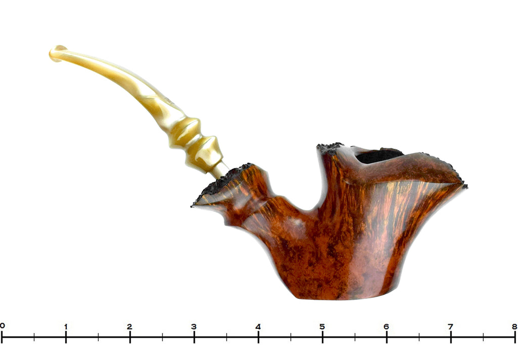 Blue Room Briars is proud to present this Preben Holm Fancy Prestige C5 Bent Freehand Sitter with Plateaux Estate Pipe