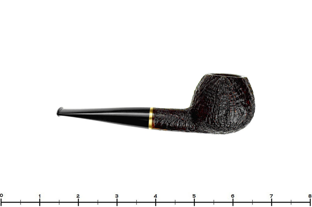 Blue Room Briars is proud to present this Sara Eltang Sandblast Apple with Brass Estate Pipe