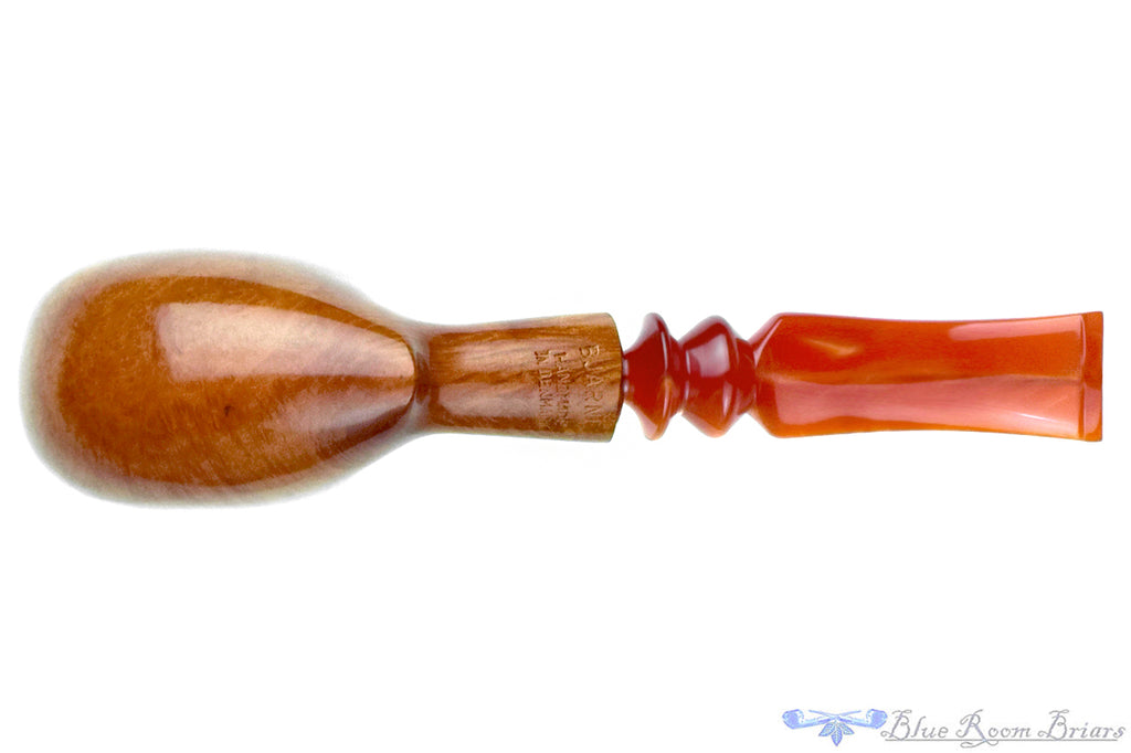 Blue Room Briars is proud to present this Bjarne Handmade Bent Freehand with Plateau UNSMOKED Estate Pipe